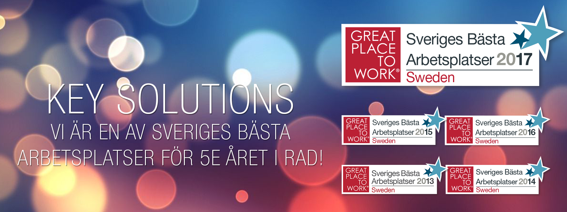 2:a plats på listan över Sveriges Bästa Arbetsplatser 2017! Hurra för @KeySolutionsSE ! #sverigesbastaarbetsplats2017