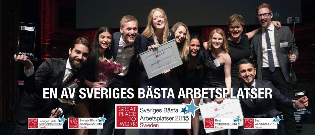 Varje år deltar tusentals organisationer i världens största benchmarkstudie för arbetsplatser. Den 19 mars 2015 delades utmärkelsen "Sveriges Bästa Arbetsplatser 2015" ut på den årliga Great Place to