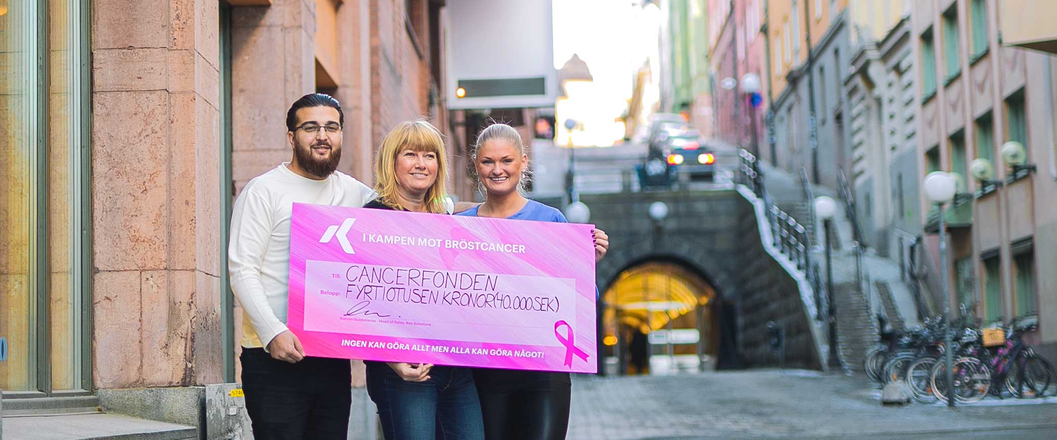 Under oktober månad pågick vår interna insamling via vårt välgörenhetsorgan Key Care - tillsammans lyckades vi samla ihop en fantastisk summa på hela 40.000kr till Cancerfonden. Vi är enormt tacksamma