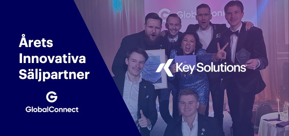 Key Infrastructure utnämns till Årets innovativa partner av GlobalConnect