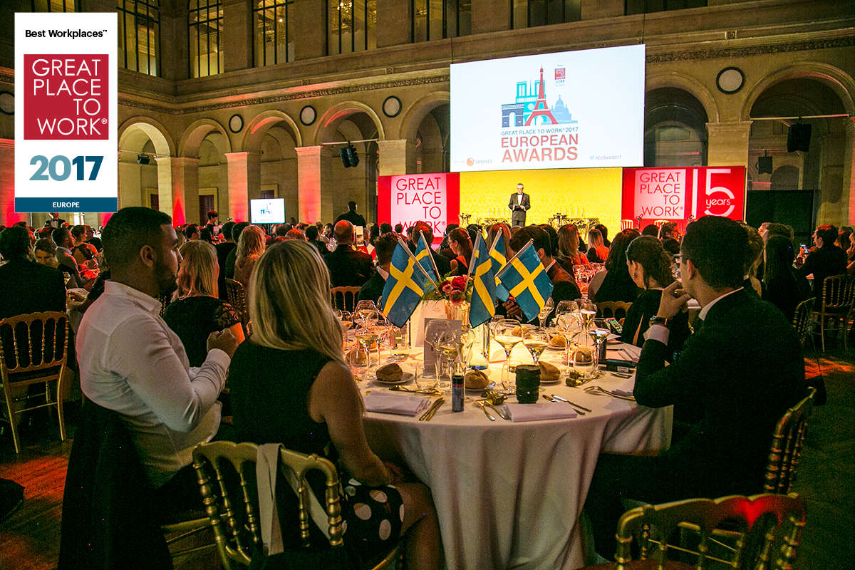 â€Sverige utmärker sig på listan över Europas bästa arbetsplatser. Som en liten nation i det europeiska sammanhanget är det fantastiskt att se 18 bolag i toppen. Sverige har en lång tradition av till