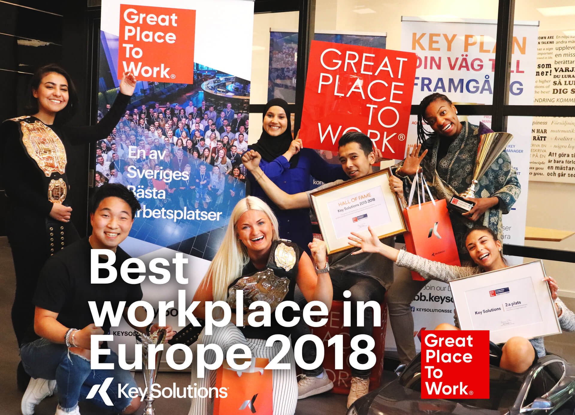 Key Solutions är utsedda till en av Europas bästa arbetsplatser för sjätte året i rad av Great Place to Work! Sedan 2012 har Key Solutions kvalificerat sig in på Great Place to Work-topplista och har